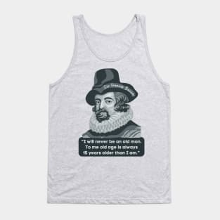 Francis Bacon Portrait and Quote Tank Top